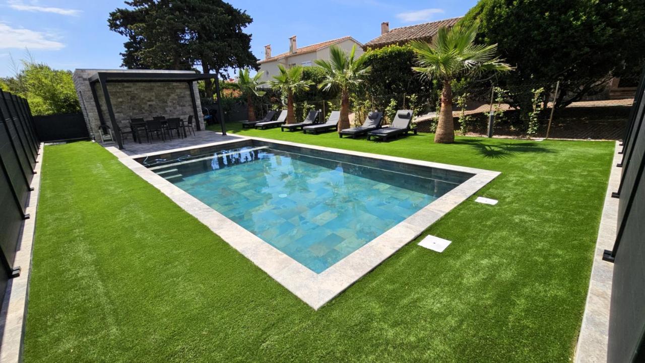 Etoile Du Berger Saint Aygulf 3 Villas Et 4 Appartements Jardin Individuel Et Piscine Chauffee En Saison - La Mer Et Les Plages 450 M Eksteriør bilde