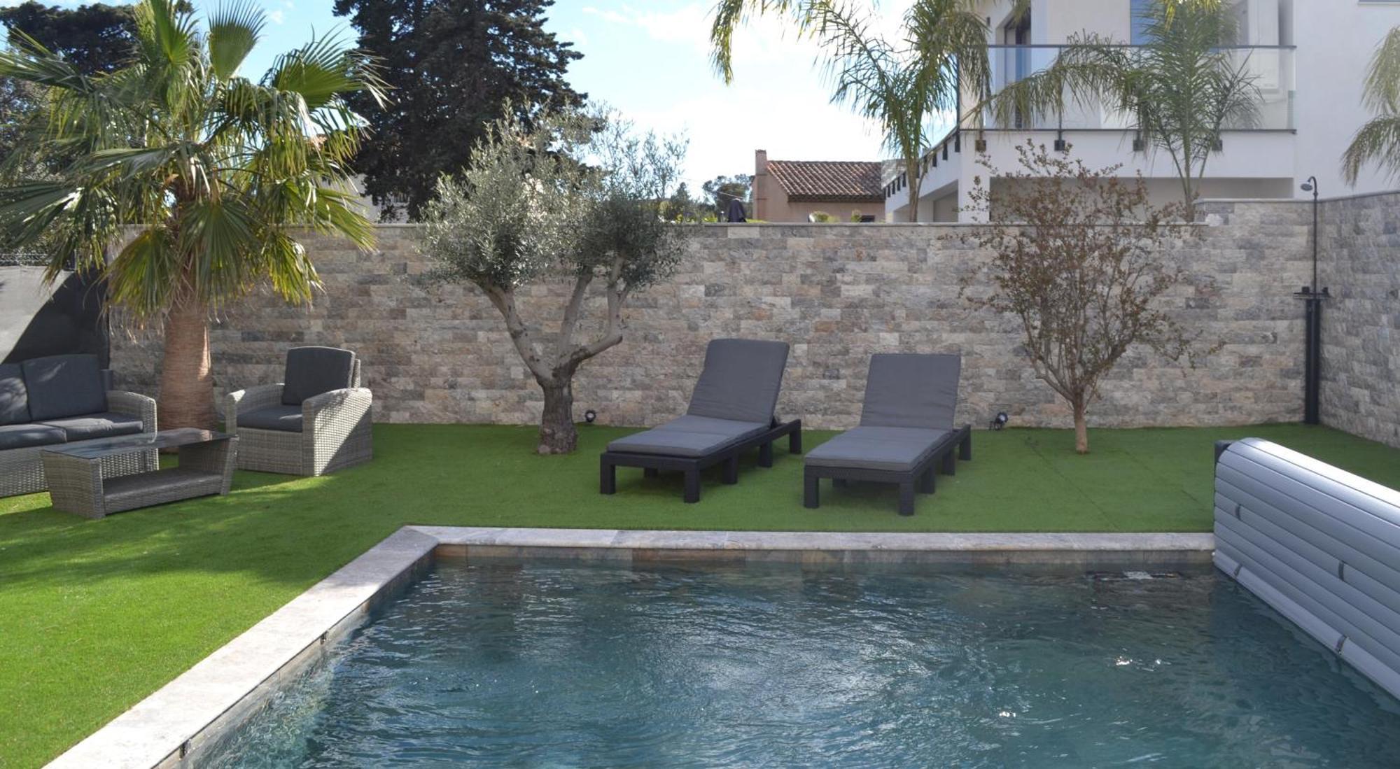 Etoile Du Berger Saint Aygulf 3 Villas Et 4 Appartements Jardin Individuel Et Piscine Chauffee En Saison - La Mer Et Les Plages 450 M Eksteriør bilde