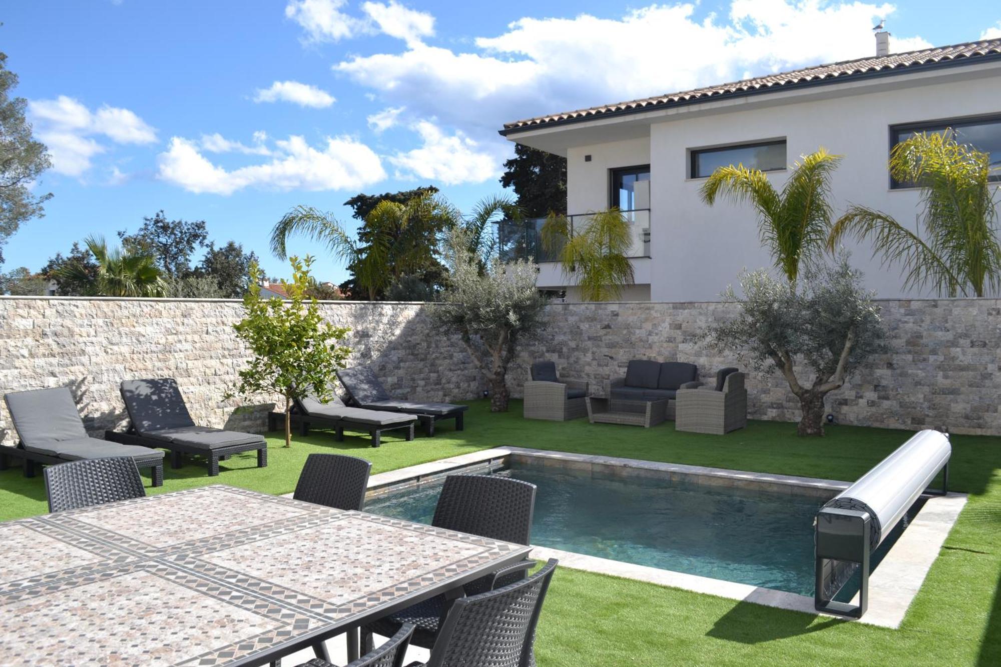 Etoile Du Berger Saint Aygulf 3 Villas Et 4 Appartements Jardin Individuel Et Piscine Chauffee En Saison - La Mer Et Les Plages 450 M Eksteriør bilde