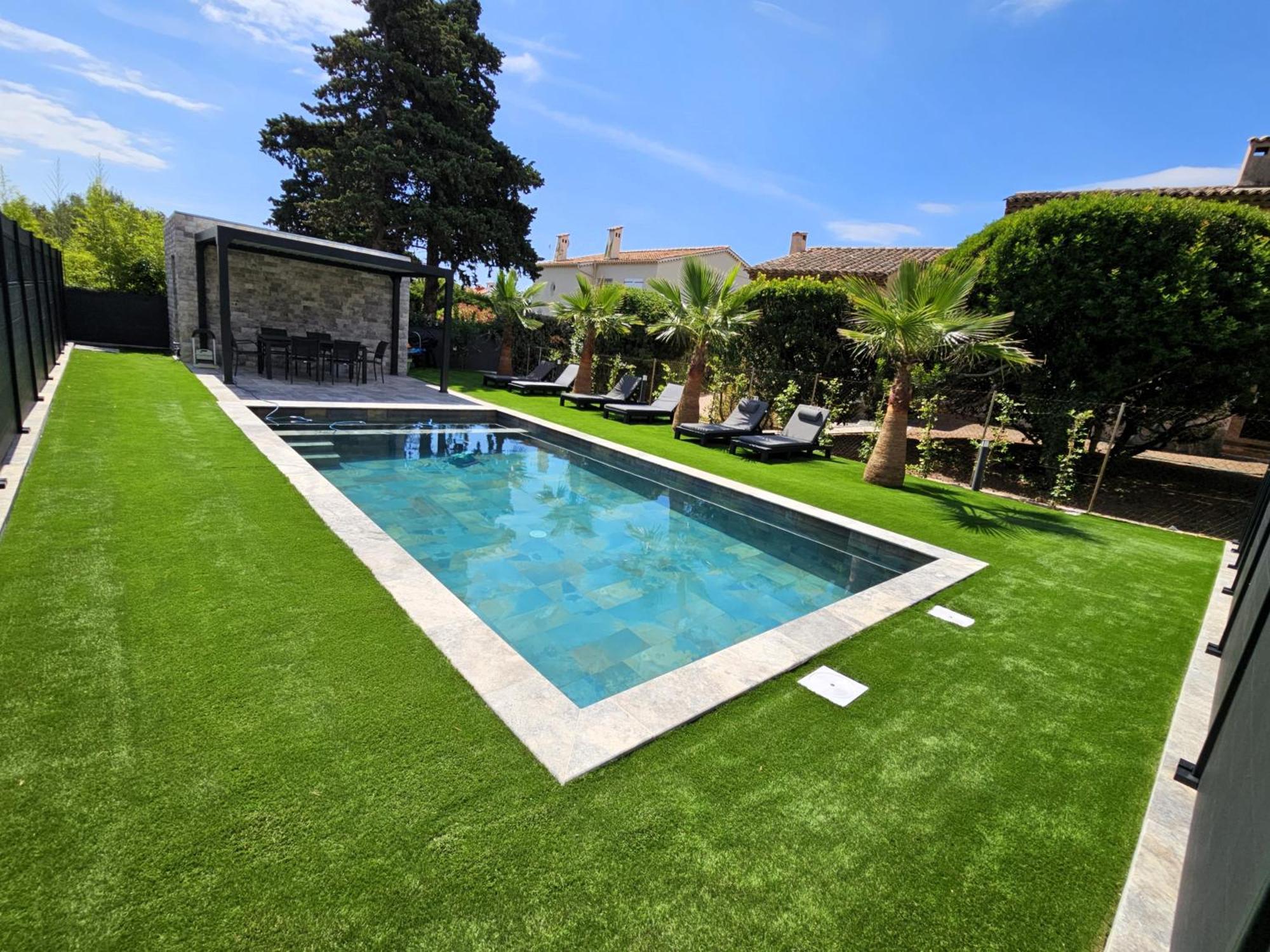 Etoile Du Berger Saint Aygulf 3 Villas Et 4 Appartements Jardin Individuel Et Piscine Chauffee En Saison - La Mer Et Les Plages 450 M Eksteriør bilde